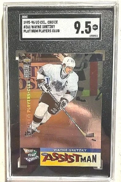 Wayne Gretzky 1995-96 UD #361 Platinum Players Club SGC 9.5