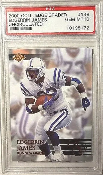 Edgerrin James 2000 Uncirculated PSA 10 Football Card