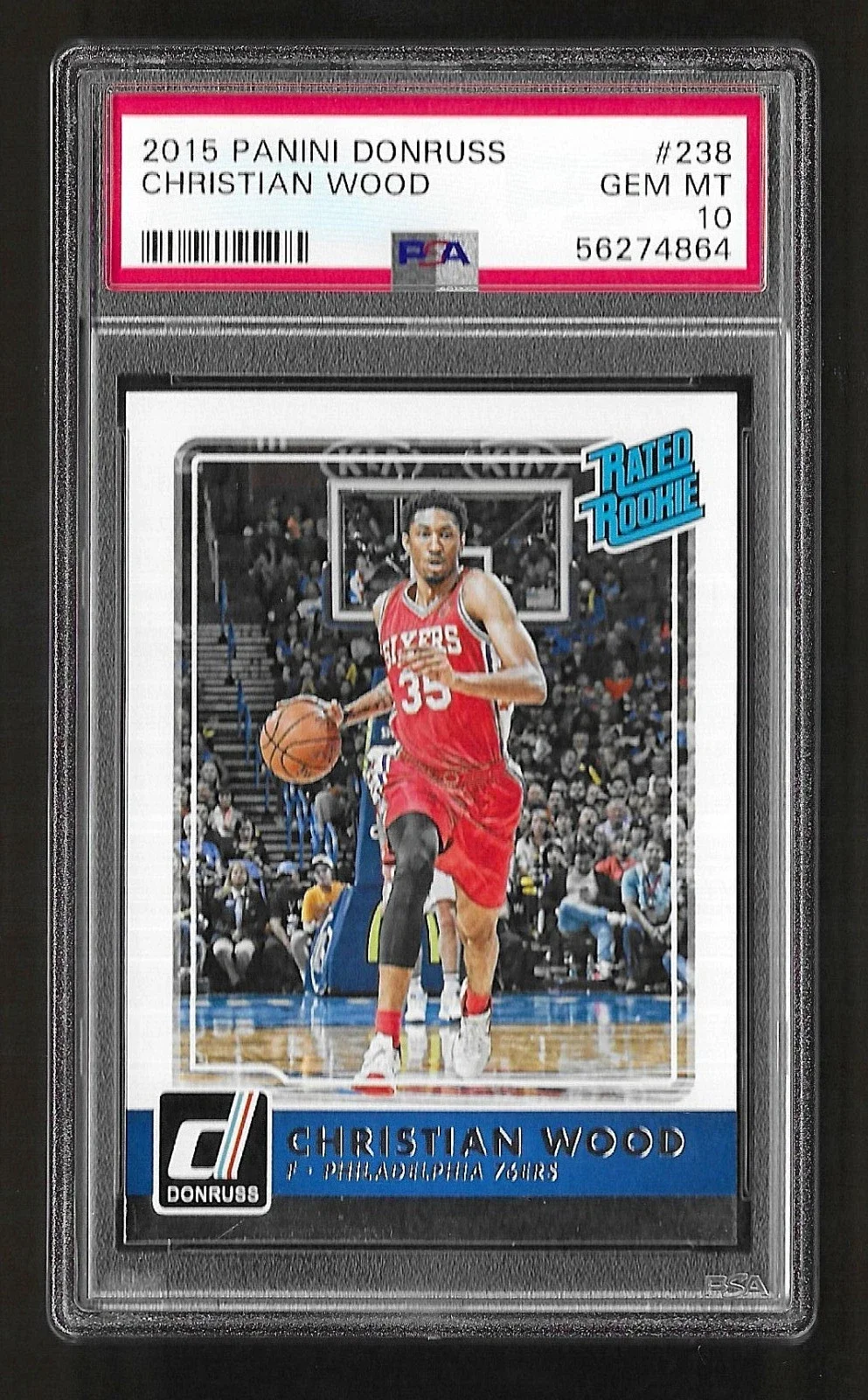 2015 Panini Donruss #238 Christian Wood Rookie PSA 10
