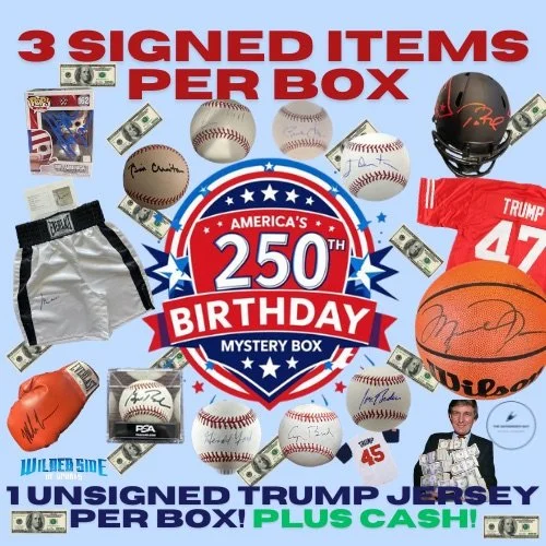 America's 250th Birthday Mystery Box - Signed Memorabilia & Cash