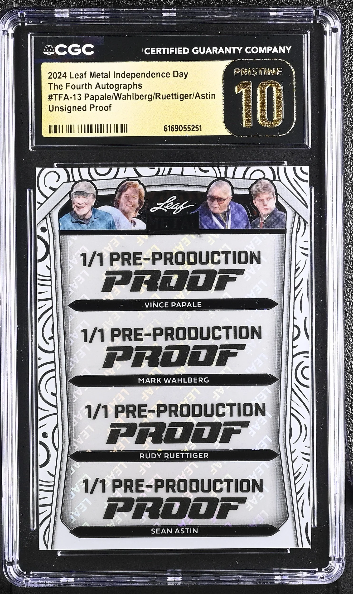 2024 Leaf Metal Independence Day #1/1 Collectible Proof - CGC 10