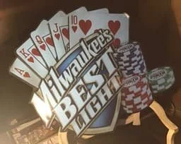 Vintage Texas Hold'em Poker Tournament Sign