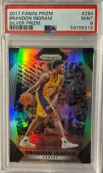 Brandon Ingram 2017 PSA 9 Panini Silver Prizm Card