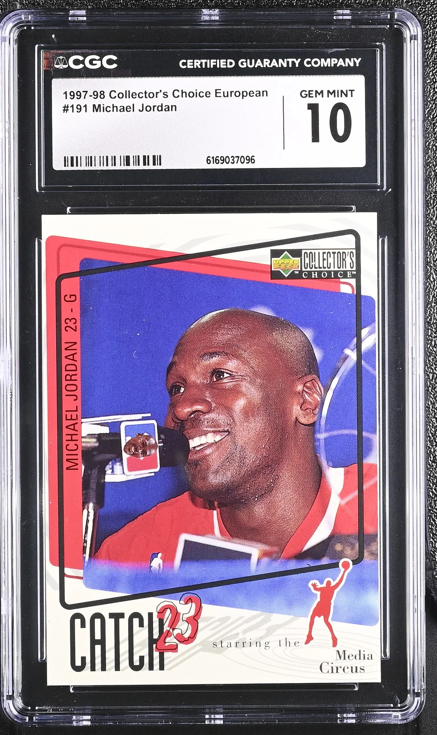 Michael Jordan 1997-98 Collector's Choice European Card (CGC 10)