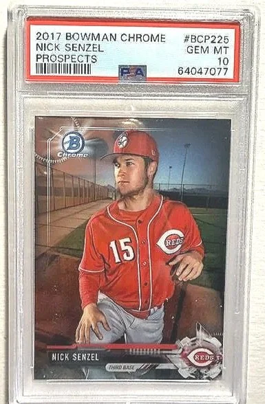 Nick Senzel 2017 Bowman Chrome Rookie Prospects PSA 10