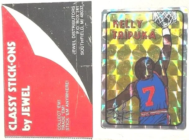 Kelly Tripuka 1985 Prism Jewel Sticker BIG BOX with Decal Holder