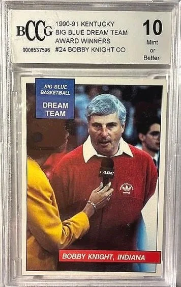 Bobby Knight 1990 Big Blue Dream Team Card - BCCG 10