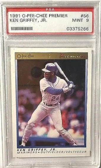Ken Griffey Jr 1991 PSA 9 O-PEE-CHEE Premier Card