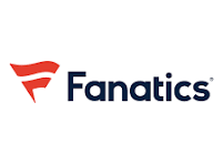 Fanatics logo with red stylized 'F' and black text