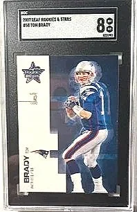 Tom Brady 2007 Leaf Rookies & Stars #258 SGC 8