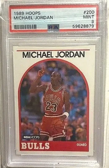 1989 Michael Jordan Hoops #200 PSA 9 Card