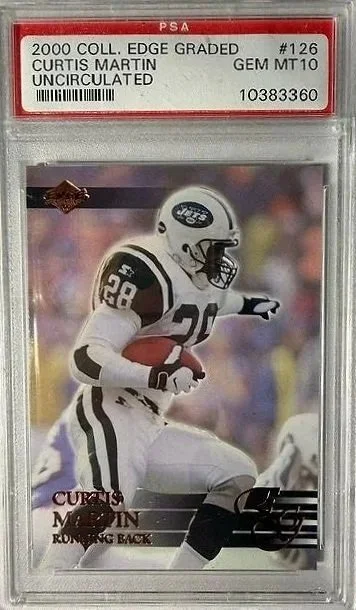 2000 Curtis Martin Edge #126 PSA 10 Card