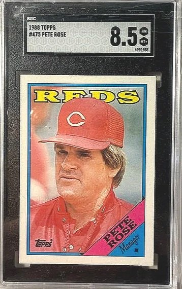 1988 Topps Pete Rose #475 - SGC 8.5