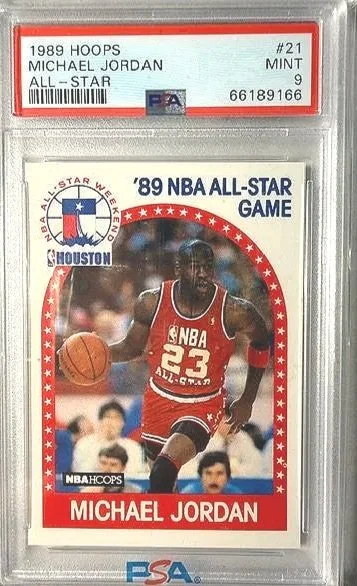 Michael Jordan 1989 Hoops All-Star Card PSA 9