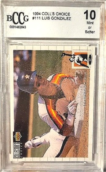 Luis Gonzalez 1994 Coll's Choice BCCG 10 Card