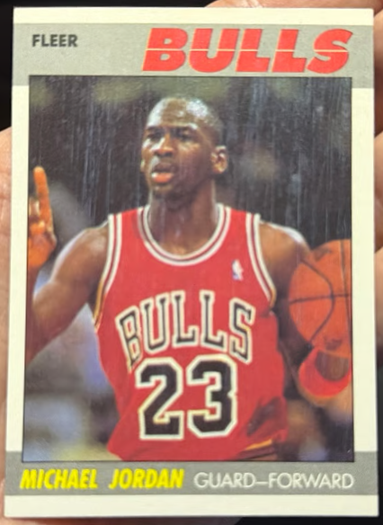 Michael Jordan 1987 Fleer Basketball Card