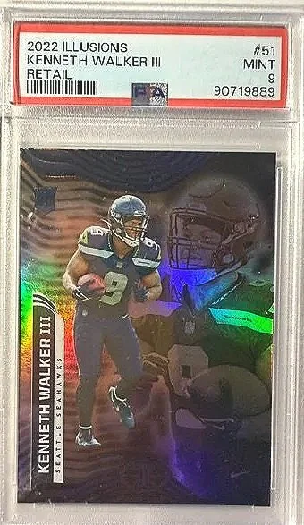 Kenneth Walker III 2022 Panini Rookie Card #51 - PSA 9 Mint