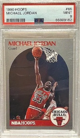 Michael Jordan 1990 Hoops PSA 9 Card