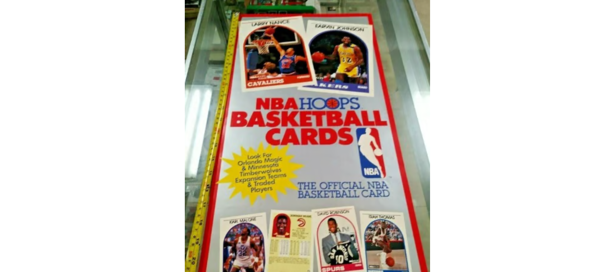 1989 Hoops Basketball Cards Dealer Poster