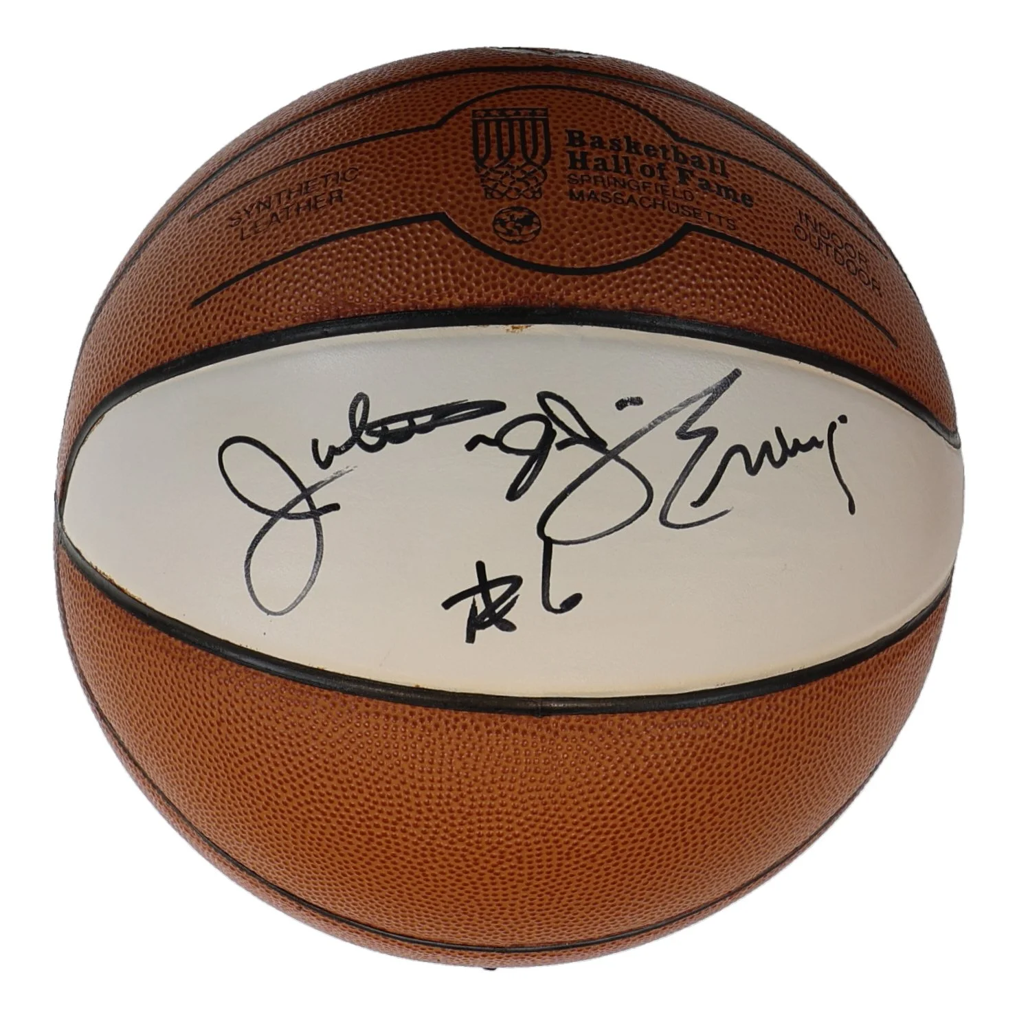 Julius "Dr. J" Erving Signed HOF Logo Basketball JSA