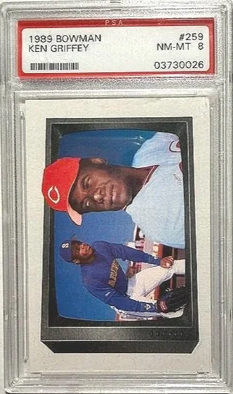 Ken Griffey 1989 Bowman PSA 8 #259 Card