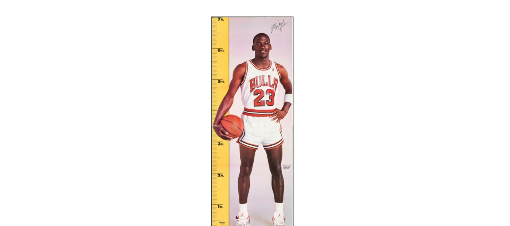 Michael Jordan Vintage 1987 NBA 7' Poster - New!