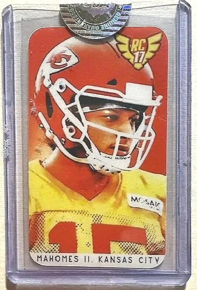 Patrick Mahomes 2017 Rookie Chiefs NFL Tobacco Card