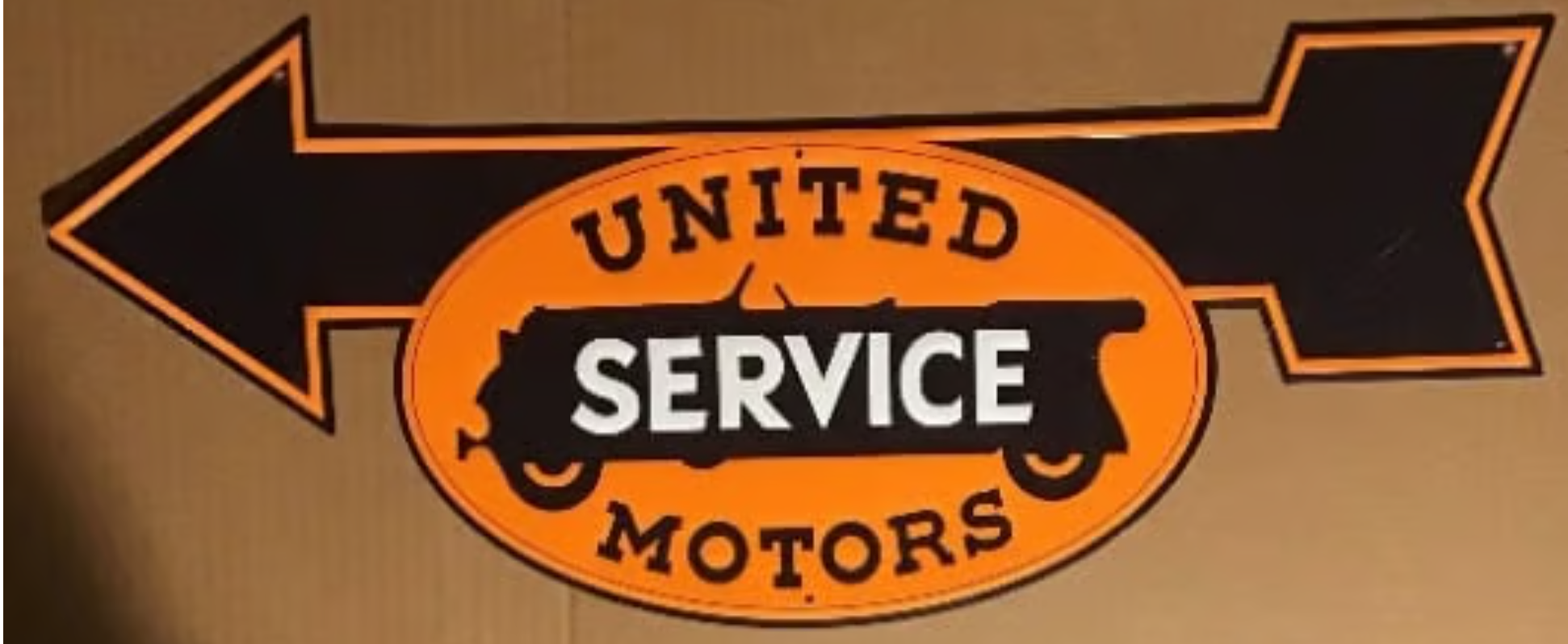 Vintage United Motors Collectible Mechanic Sign