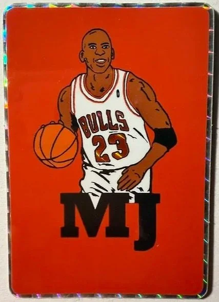 Michael Jordan 1989 Prism Vending Machine Sticker Card