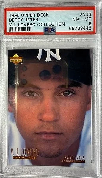 Derek Jeter 1996 #VJ3 UD Rookie Card - PSA 8