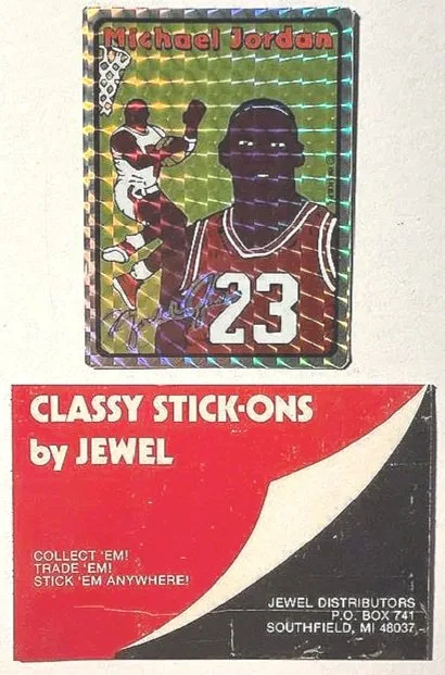 Michael Jordan 1985 Prism Jewel Rookie Sticker with Holder