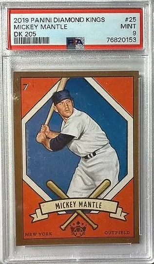 2019 Panini Diamond Kings Mickey Mantle Card - Mint 9