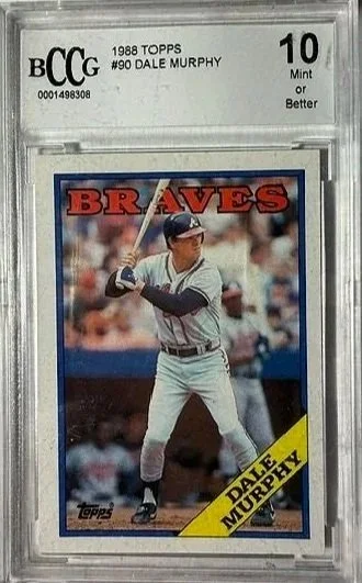 Dale Murphy 1988 Topps Beckett 10 Card #90