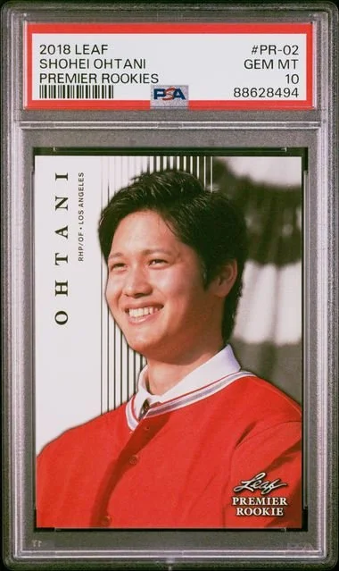 2018 PSA 10 Leaf Shohei Ohtani Rookie RC Card