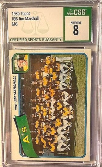 1980 Topps Rickey Henderson Rookie Card - CSG 8