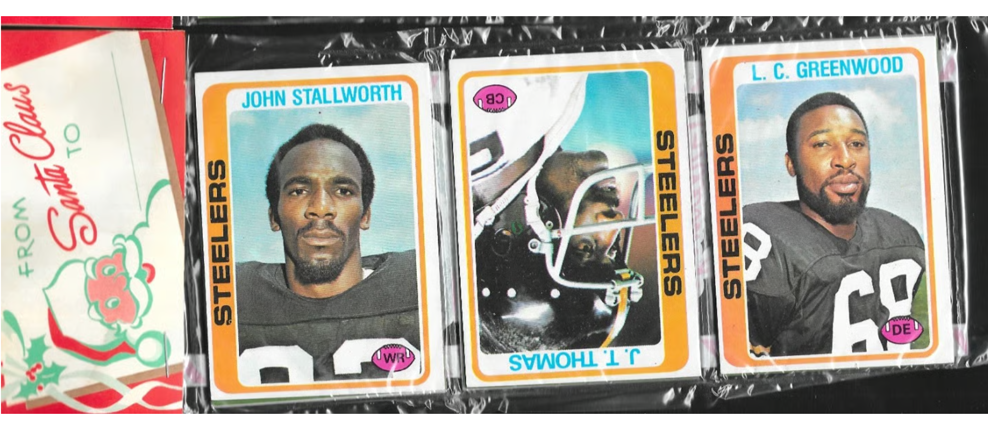 1978 Topps Football Pack John Stallworth Rookie Showing