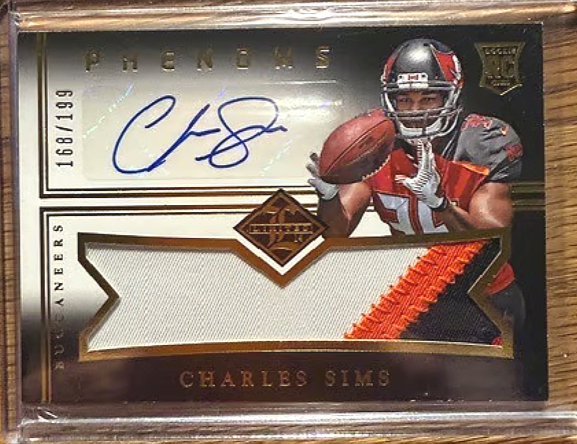 2014 Panini Charles Sims Signed Relic Rookie Card