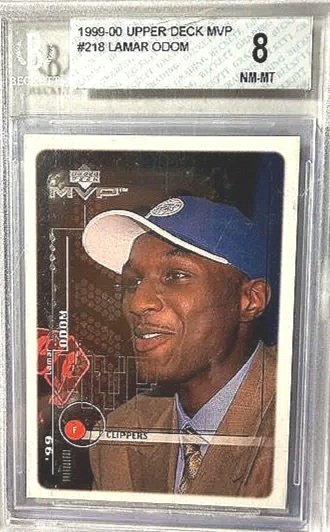 Lamar Odom 1999 RC Upper Deck MVP Beckett 9
