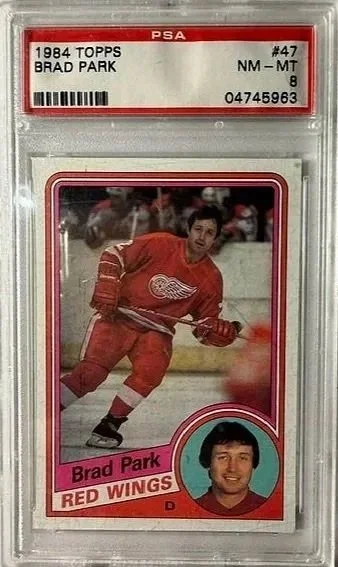 1984 Topps Brad Park PSA 8 Hockey Card