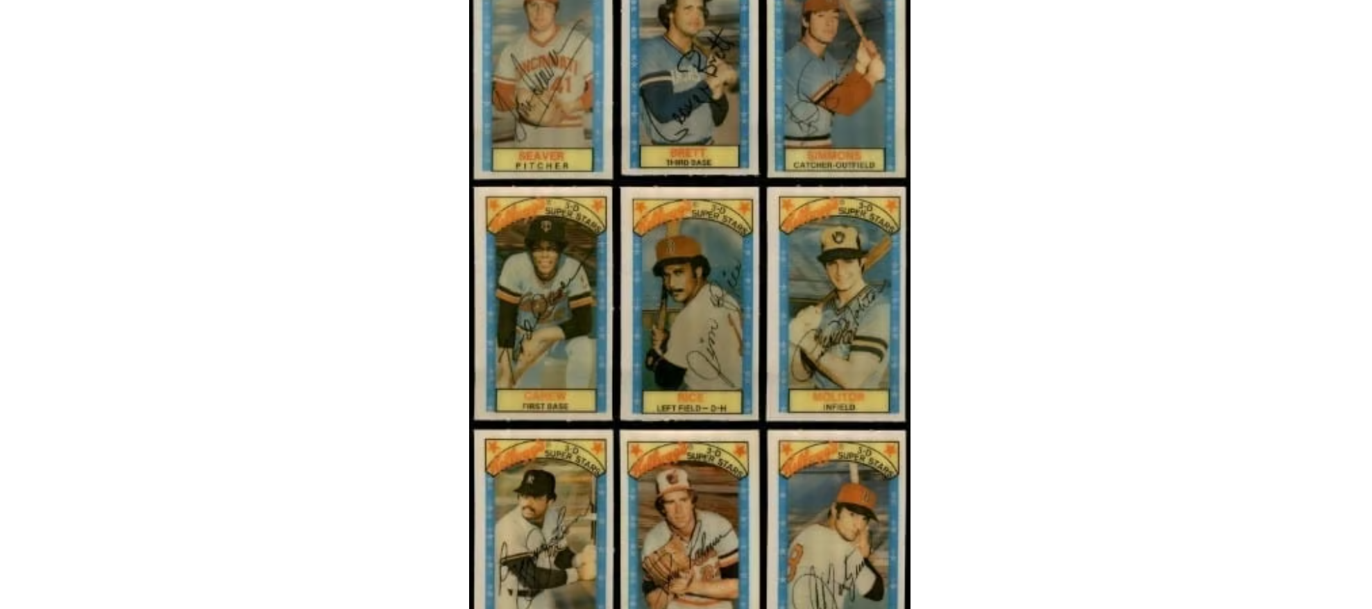 1979 Kellogg's 3-D Complete Baseball Card Set