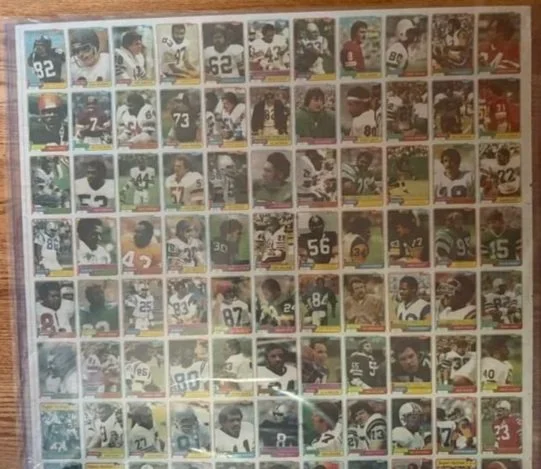 Joe Montana 1981 Topps Football Rookie UNCUT SHEET | 49ers HOF