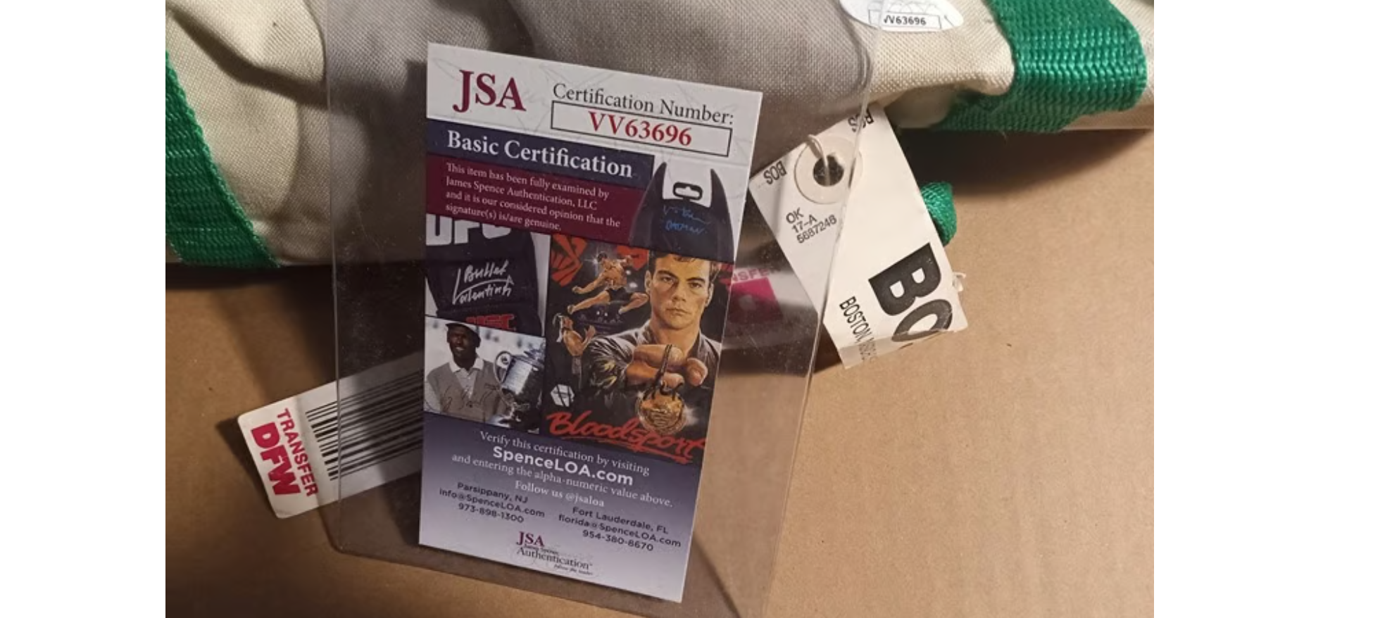 Larry Bird Autographed JSA Certified Gym Bag - Rare Collectible
