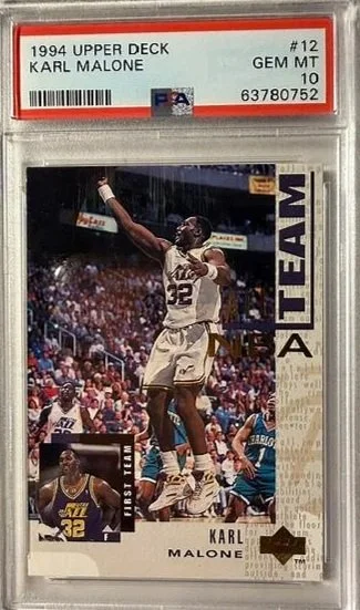 Karl Malone 1994 PSA 10 Upper Deck #12 Basketball Card