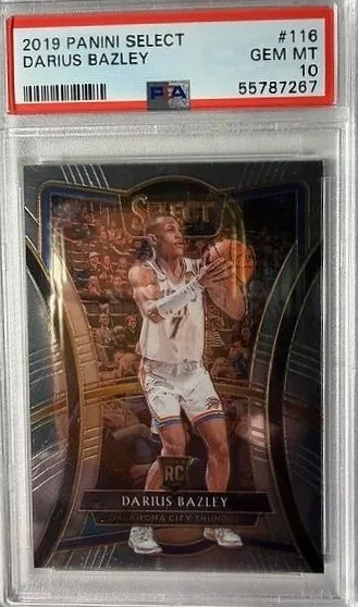 Darius Bazley 2019 Panini Select Rookie Card - PSA 10