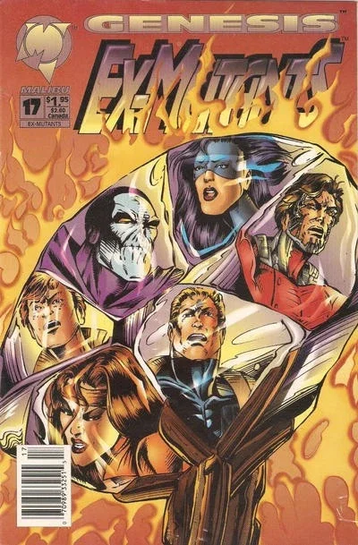 Ex-Mutants #17 Malibu Comics Newsstand Edition