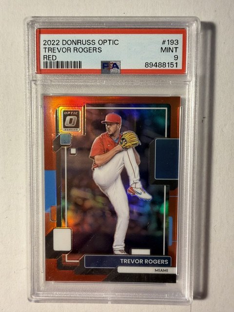 Trevor Rogers 2022 Donruss Optic Red PSA 9 Mint #193