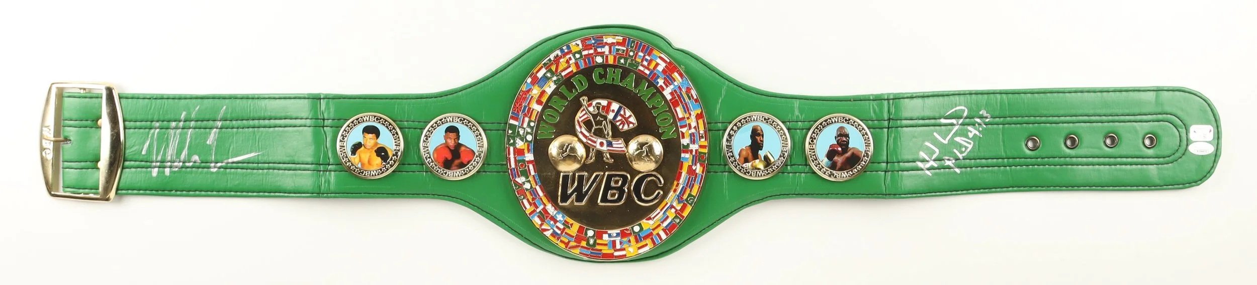 Mike Tyson & Evander Holyfield Autographed WBC Championship Belt