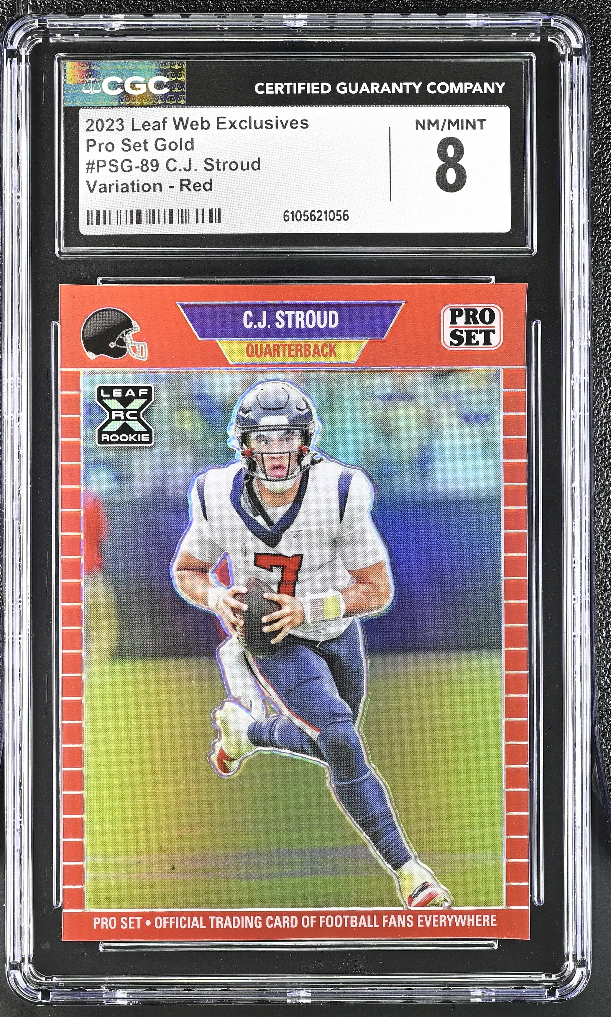 C.J. Stroud 2023 Pro Set Gold RC - Graded CGC 8