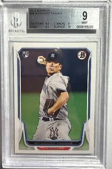 Masahiro Tanaka 2014 Bowman Rookie Card - Beckett 9 Mint