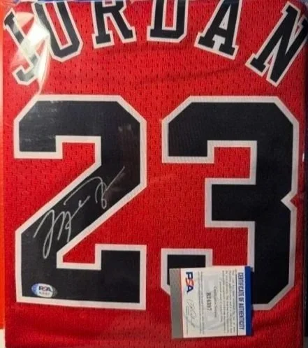 Michael Jordan Signed Bulls Jersey - PSA Certified